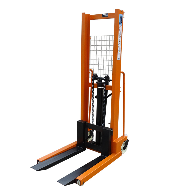 Manual hydraulic stacker