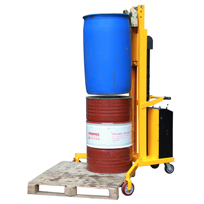 DT300  Right angled leg semi electric oil drum stacker truck